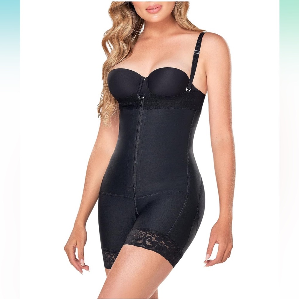NWT! ANN CHERY 1044 Titi Strapless Convertible Shapewear Bodysuit Girdle Faja, M